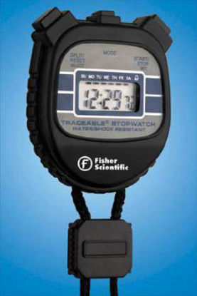 Picture of Digital Stopwatch Shock Resistant, Water Resistant Traceable® 24 Hours Digital Display1464911