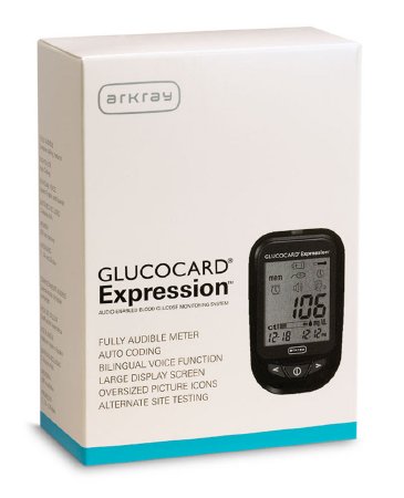 Picture of Blood Glucose Meter Glucocard® Expresson™ 6 Second Results Stores Results 7 , 14 and 30 Day Averaging No Coding Required570001