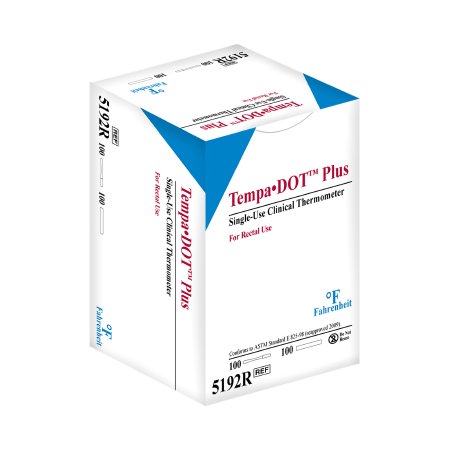 Picture of Disposable Rectal Thermometer with Sheath Tempa·DOT™ Plus 96 to 104 °F Color Dots Display5192R