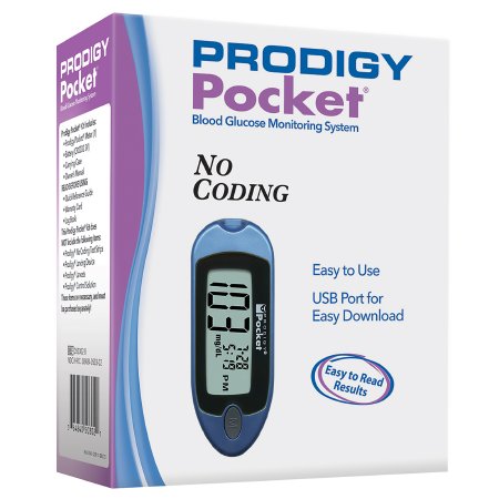 Picture of Blood Glucose Meter Prodigy Diabetes Care No Coding Required050302-B
