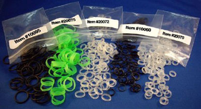 Picture of Elastic O-Ring 3/8 Inch, Clear, 100 per Bag For Temperature Probe Covers20072