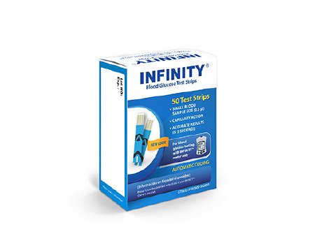 Picture of Blood Glucose Test Strips Infinity® 50 Strips per Box For Infinity® Blood Glucose MetersIMG-G5-203