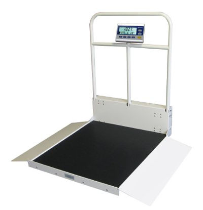 Picture of Wheelchair Scale Digital LCD Display 1000 lbs. / 474 kg Capacity Battery OperatedMX480D