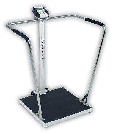 Picture of Bariatric Floor Scale Detecto® Digital LCD Display 800 lbs. Capacity Chrome AC Adapter / Battery Operated6856