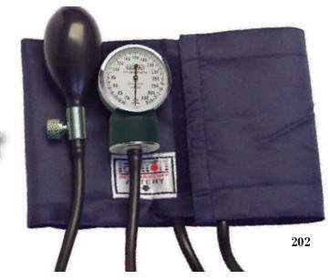Picture of Aneroid Sphygmomanometer with Cuff Labstar® Deluxe 2-Tube Pocket Size Hand Held Child Small Cuff202C
