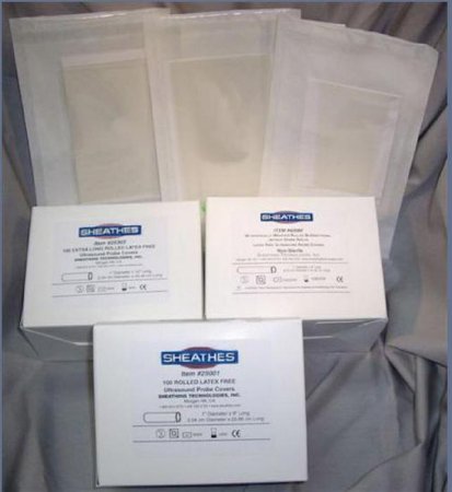 Picture of Ultrasound Probe Cover Sheathes™ 2-1/4 X 8 Inch Sterile For use with Ultrasound Probe80740