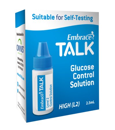 Picture of Blood Glucose Control Solution Embrace® Talk Blood Glucose Testing 2.5 mL Level 2APX03AB0317