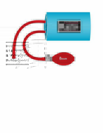 Picture of Blood Pressure Cuff and Bulb Calibrated® V-Lok® Infant Arm X - Small Cuff 10 - 19 cm Polyester Cuff1822NL