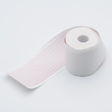 Picture of Diagnostic Recording Paper Thermal Paper 50 mm X 100 Inch Z-Fold Red GridGEN 285
