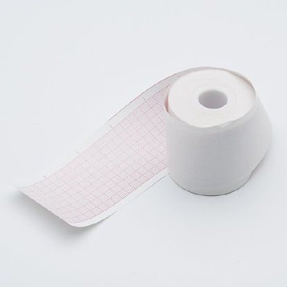 Picture of Diagnostic Recording Paper Thermal Paper 50 mm X 100 Inch Z-Fold Red GridGEN 285