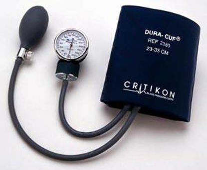 Picture of Aneroid Sphygmomanometer with Cuff Dura-Cuf® 2-Tube Pocket Size Hand Held Adult Large Cuff2346