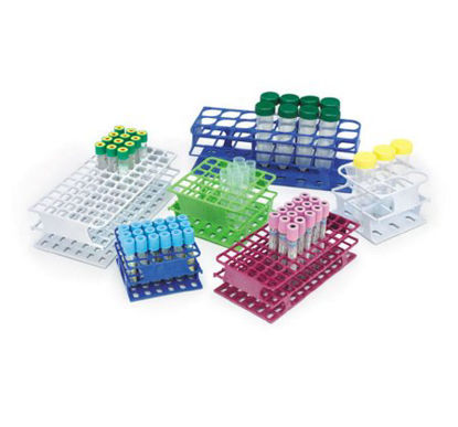 Picture of Freezer Test Tubes Test Tube Rack 36 Place 13 mm Tube Size Magenta 2-1/3 X 4-1/8 X 4-1/8 Inch5303-MA