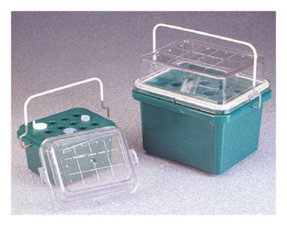 Picture of Benchtop Cooler Nalgene™ Green Polycarbonate 12 Vial Capacity15-350-53