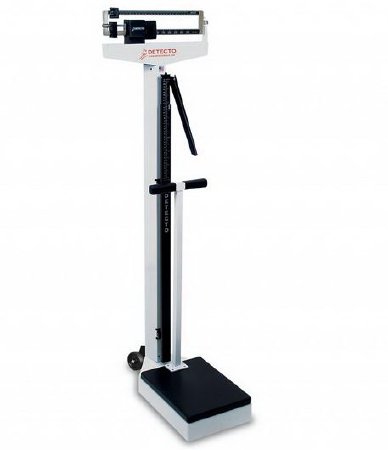 Picture of Floor Scale Balance Beam Display 180 kg Capacity White Analog2371