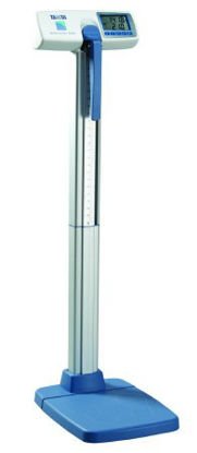 Picture of Floor Scale Digital LCD Display 440 lbs. Capacity White AC Adapter / Battery OperatedWB-3000