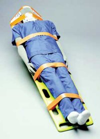 Picture of Stick and Cut Strap Set 2 X 60 Inch, Yellow, 3 Vinyl Straps, X-Ray Translucent, 6 Inch Adhesive On Each End1398