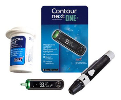 Picture of Blood Glucose Meter Contour® Next 5 Second Results Stores Up To 400 Results , 7 , 14 and 30 Day Averaging No Coding Required7818