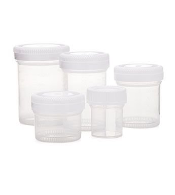 Picture of Specimen Container 1-2/3 X 2-1/3 Inch Polypropylene 60 mL (2 oz.) Screw Cap NonSterileCTL60