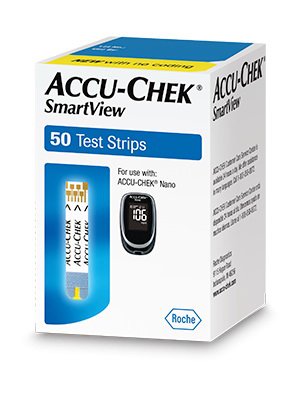Picture of Blood Glucose Test Strips Accu-Chek® SmartView 100 Strips per Box Tiny 0.6 microliter drop For Accu-Chek® Control Solutions , Accu-Chek® Nano & Nano Designer Edition06337546001