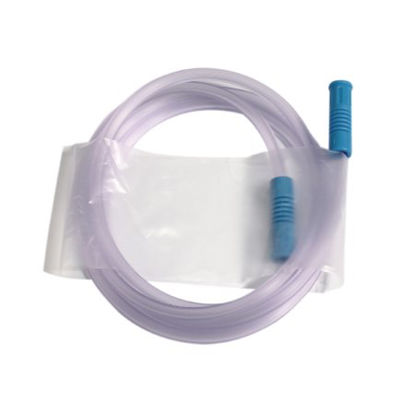 Picture of Suction Connector Tubing 1-1/2 Foot Length 0.188 Inch ID Sterile Straw Connector Clear NonConductive Plastic4681