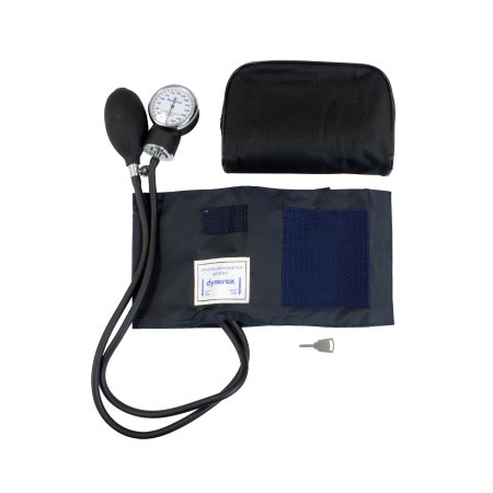 Picture of Aneroid Sphygmomanometer with Cuff Dynarex® 2-Tube Pocket Size Hand Held Adult Medium Cuff7107