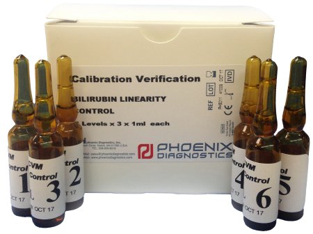 Picture of General Chemistry Linearity Control Kit Direct Bilirubin, Total Bilirubin 6 Levels 6 X 3 X 1 mLPH5011