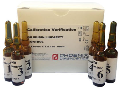 Picture of General Chemistry Linearity Control Kit Direct Bilirubin, Total Bilirubin 6 Levels 6 X 3 X 1 mLPH5011