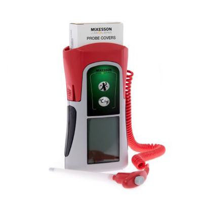 Picture of Electronic Probe Thermometer McKesson LUMEON™ Oral / Rectal Probe Handheld3073