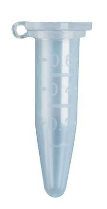 Picture of Fisherbrand™ Premium Microcentrifuge Tube Conical Bottom Plain 7.5 X 30.5 mm 600 µL Without Color Coding Snap Cap Polypropylene Tube05408128