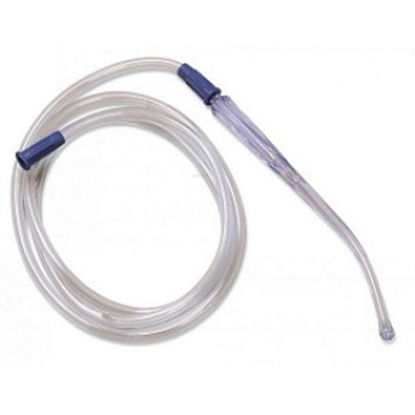 Picture of Suction Connector Tubing 6 Foot Length 0.188 Inch ID Sterile Female Connector Black Smooth OT Surface Conductive Plastic0035000