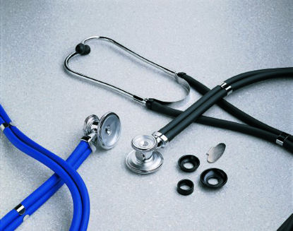 Picture of Sprague Stethoscope McKesson Red 2-Tube 22 Inch Tube Double-Sided Chestpiece01-641RGM
