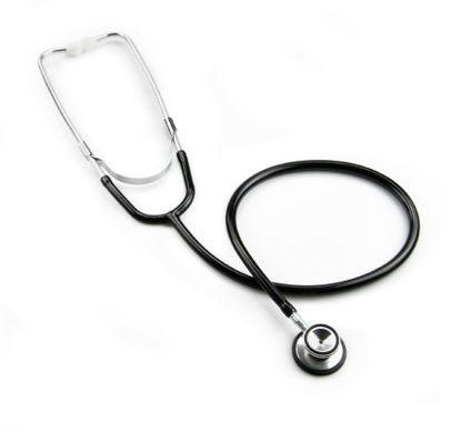 Picture of Classic Stethoscope McKesson Black 1-Tube 21 Inch Tube Double-Sided Chestpiece01-676BKGM