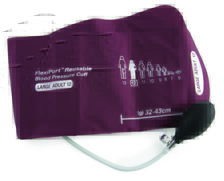 Picture of Blood Pressure Cuff and Bulb DuraShock™ Child / Adult Arm Multi Cuff Sizes Assorted Size Range Nylon Cuff2040