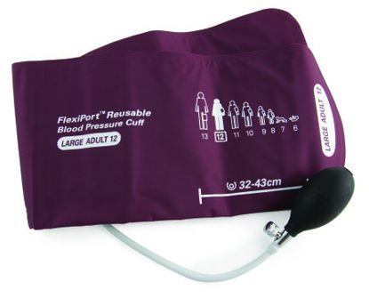 Picture of Blood Pressure Cuff and Bulb DuraShock™ Child / Adult Arm Multi Cuff Sizes Assorted Size Range Nylon Cuff2040