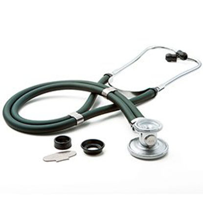 Picture of Sprague Stethoscope McKesson Green 2-Tube 22 Inch Tube Double-Sided Chestpiece641DGMM