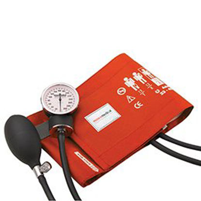 Picture of Aneroid Sphygmomanometer with Cuff McKesson Premium 2-Tube Pocket Size Hand Held Adult Large Cuff768-11AORMM