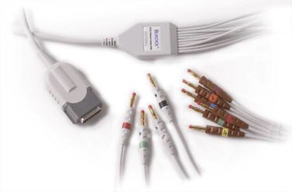 Picture of ECG Patient Cable 10-Leads, AHA, Non-replaceable Leads For Burdick E8300, Burdick E8500, Atria 3000, Atria 3100, Atria 6100, Eclipse Premier, LE II, E850012-0844-01