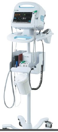 Picture of Cable Management Mobile Stand Welch Allyn With Storage Bin For use with Welch Allyn Connex Vital Signs Monitors4800-60