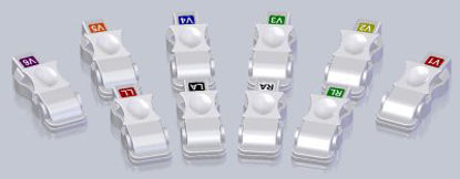 Picture of Leadwire Adapter White, Universal EKG Clip, Lever Design ECG Monitoring UnitAA00SU10