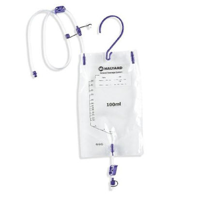 Picture of Gastrointestinal Drainage Bag HALYARD® 100 mL Sterile Enfit Connector BarrierEDS-100