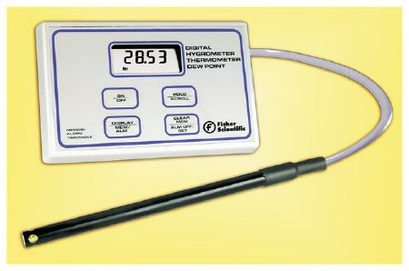 Picture of Digital Thermometer / Hygrometer with Alarm Fisherbrand™ Traceable® Fahrenheit / Celsius -40° to 220° F (-40° to 104°C) External Probe Battery Operated116617A