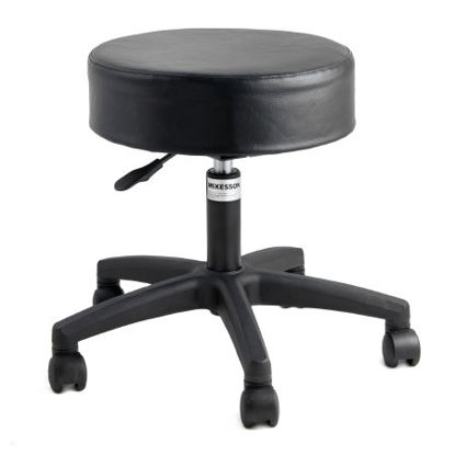 Picture of Exam Stool McKesson Backless Pneumatic Height Adjustment 5 Casters Black81-22100-WR041