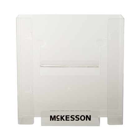 Picture of Glove Box Holder McKesson Horizontal or Vertical Mounted 2-Box Capacity Clear 4 X 10 X 10-3/4 Inch Plastic16-6532