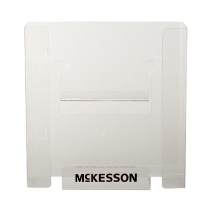 Picture of Glove Box Holder McKesson Horizontal or Vertical Mounted 2-Box Capacity Clear 4 X 10 X 10-3/4 Inch Plastic16-6532