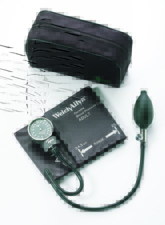 Picture of Aneroid Sphygmomanometer with Cuff Tycos® 2-Tube Pocket Size Hand Held Adult Size 11 Cuff5090-02CB