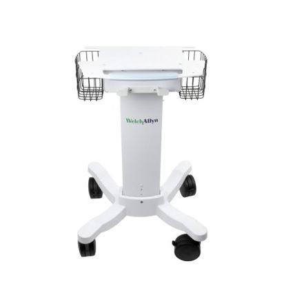 Picture of Electrocardiograph Roll Stand Welch Allyn 28 W x 15 H x 38 D Inches White Lower Shelf Not Included105341