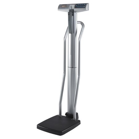 Picture of Column Scale with Height Rod Health O Meter® Digital Display 550 lbs / 250 kg. Capacity Chrome / Gray Battery Operated500KLHB