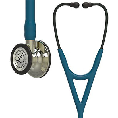 Picture of Cardiology Stethoscope 3M™ Littmann® Caribbean Blue 2-Tube 27 Inch Tube Double-Sided Chestpiece6190