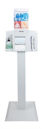 Picture of Hygiene Dispensing Station McKesson Floor Stand Quartz Beige 18 W X 59.10 H X 18 D Inch Aluminum / Cold Rolled Steel / PETG Plastic134-101