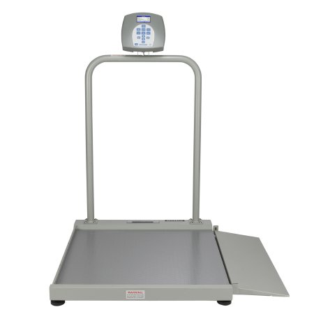 Picture of Wheelchair Scale Health O Meter® Digital LCD Display 1000 lbs. / 454 kg Capacity Gray AC Adapter / Battery Operated2500KL